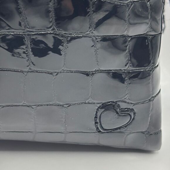 Brighton patent  Croc-Embossed Crossbody Bag with Heart Detail - Picture 7 of 11